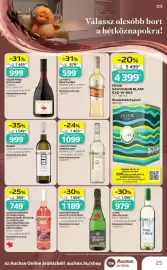 Auchan akciós újság Oldal 25: Szent István Korona bor €1.099,00, Szabó Pince Mátrai Bor €999,00