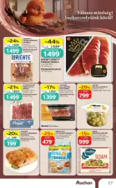 Auchan akciós újság Oldal 27: AUCHAN COLLECTION SZÍVSONKA €1.399,00, LORIENTE JAMÓN SERRANO RESERVA €1.499,00