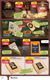 Auchan akciós újság Oldal 28: LECKER GOURMET VIASZBAN ÉRLELT GOUDA SAJT €3.299,00