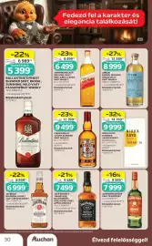 Auchan akciós újság Oldal 30: Ballantine's Finest Blended Skót, Brasil, Sunshine, Wild vagy Passionfruit Whisky €5.399,00