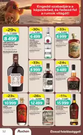 Auchan akciós újság Oldal 32: Bumbu Original rum €10.999,00, DON PAPA BAROKO VAGY MASSKARA RUM €12.499,00