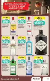 Auchan akciós újság Oldal 33: FINSBURY GIN €6.399,00, BOMBAY SAPPHIRE LONDON DRY VAGY SUNSET GIN €7.999,00