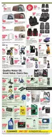 Canadian Tire flyer week 40 Page 12: Silverwax selected car care products €11,99, Motomaster diesel exhaust fluid €25,99