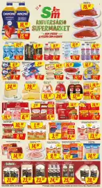 Encarte Rede Supermarket Página 3: Frango a Passarinho Lar €9,95, Iogurte líquido danone zero €16,99