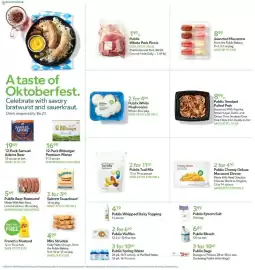 Publix weekly ad week 40 Page 18: Publix Beer Bratwurst €5,69, Samuel Adams October Fest €19,49