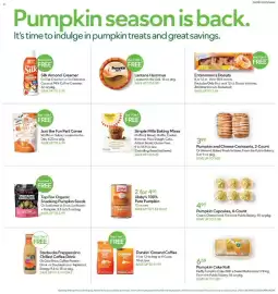 Publix weekly ad week 40 Page 19: Publix Bakery pumpkin and cheese croissants €3,99, Publix Bakery pumpkin cupcakes €4,99