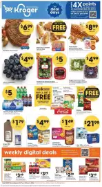 Kroger weekly ad week 40 Page 1: Campbell's Chunky Soup €1,49, Simple Truth Organic Salads €5,00