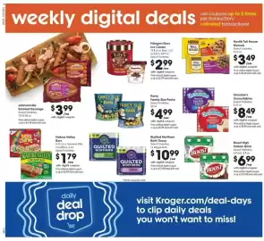 Kroger weekly ad week 40 Page 2: Nature Valley Bars €1,79, Häagen-Dazs ice cream €2,99