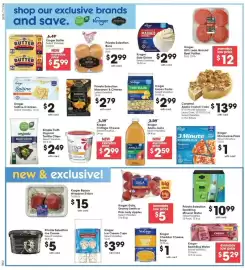 Kroger weekly ad week 40 Page 4: Private Selection Sparkling Mineral Water €10,99, Kroger sparkling water €5,29