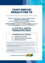 Volantino Esselunga Pagina 3: TANTI SERVIZI PENSATI PER TE Abbiamo selezionato il meglio dell'innovazione Samsung, LG