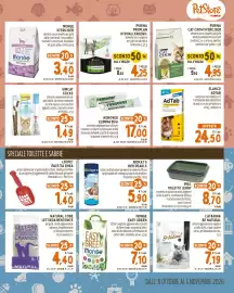 Volantino Pet Store Conad Pagina 5: Lettiera vegetale per gatti Monge Easy Green €7,10, Cat&Rina Be Natural €7,19