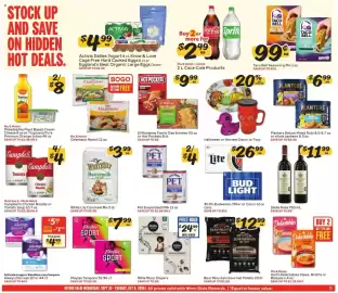 Winn Dixie weekly ad week 40 Page 11: Budweiser, Miller or Coors €26,99, Playtex Tampons €7,99