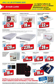 Volantino DPiù Pagina 20: Guanciale Piuma Gold €19,90, Topper matrimoniale €39,90