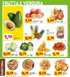 Volantino DPiù Pagina 10: Ananas €0,99, Uva mix senza semi Peviani €2,39