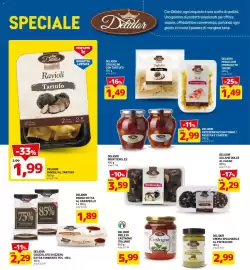 Volantino DPiù Pagina 12: Delidor Ravioli con Tartufo €1,99, Delidor miele di castagno italiano €5,99