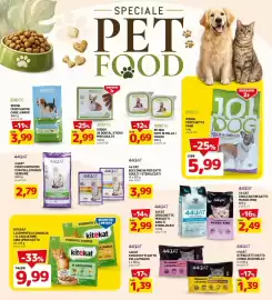 Volantino DPiù Pagina 17: 101DOG 28 DENTAL STICKS MINI ADULTO €2,99, 44CAT Croccantini Mix con Pollo Manzo Verdure €2,79