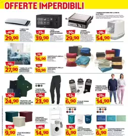 Volantino DPiù Pagina 18: Completo letto matrimoniale Enrico Coveri €27,90, Pantalone felpa cotone Sergio Tacchini €23,90
