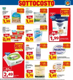 Volantino DPiù Pagina 3: Yogurt intero bianco Bontà Viva €0,75, Formaggio italiano Bontiamo €1,99