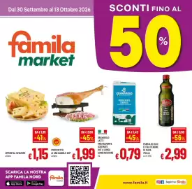 Volantino Famila Market Pagina 1: Pantaleo olio extra vergine di oliva €2,99