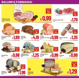 Volantino Famila Market Pagina 6: Provolone dolce/piccante €0,99, Formaggio Monte Veronese d'allevo €1,25