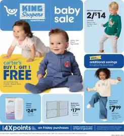 King Soopers weekly ad Page 1: 365 kids separates €14,00, Diaper Genie €24,99