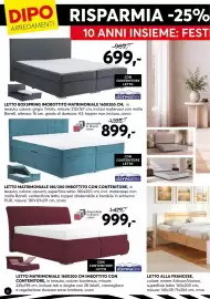 Volantino Dipo Arredamenti Pagina 10: Letto matrimoniale dormaflex €999,00