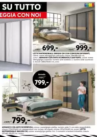 Volantino Dipo Arredamenti Pagina 13: Armadio smart €799,00, Letto matrimoniale con comodini integrati €699,00
