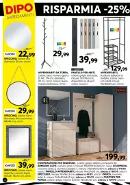 Volantino Dipo Arredamenti Pagina 20: Smart! APPENDIABITI DA TERRA €29,99, Specchio Kawoo €22,99