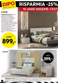 Volantino Dipo Arredamenti Pagina 4: Camera da letto Kawoo €399,00, Camera da letto Kawoo €899,00