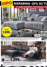 Volantino Dipo Arredamenti Pagina 42: Divano angolare Kawoo €1.399,00, Divano angolare Kawoo €1,60