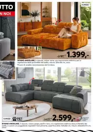 Volantino Dipo Arredamenti Pagina 43: Divano angolare Kawoo €2.599,00, Divano angolare Kawoo €1.399,00