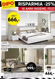 Volantino Dipo Arredamenti Pagina 6: DIPO ARREDAMENTI RISPARMIA -25% 10 ANNI INSIEME: FEST 986,-* 666,- PS St St KAWOO Ga