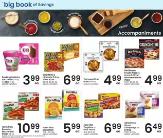 Albertsons weekly ad Page 4: Wild Mike's Ultimate Prime Time Pizza €6,99, Baskin Robbins Ice Cream or Bars €3,99