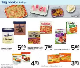 Albertsons weekly ad Page 5: Tillamook Ice Cream €5,99, Gino’s East Deep Dish Pizza or Home Run Inn Pizza €7,99