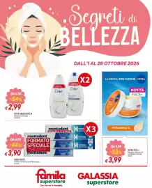 Volantino Famila Superstore Pagina 1: Mentadent Dentifricio Con Microgranuli/White System €3,90