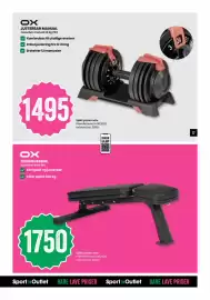 Sport Outlet kundeavis uke 40 Side 27: OX TRENINGSBENK €1.750,00, OX JUSTERBAR MANUAL €1.495,00