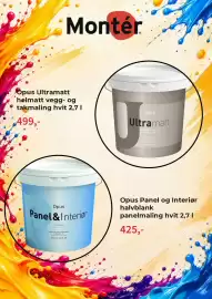Montér kundeavis uke 40 Side 5: Opus ultramatt helmatt vegg- og takmaling hvit €499,00