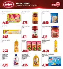 Volantino Famila Pagina 6: SELEX succo agrumi mix €0,89, Maionese Selex €0,66