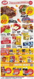 IGA weekly ad week 40 Page 1: Kool-Aid Jammers €1,99, Little Debbie Fall Cakes €6,00
