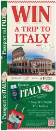 IGA weekly ad week 40 Page 6: WIN A TRIP TO ITALY Passport to ITALY ITALY MUN DIRECT IMPORT- Passport to ITALY MXP ITALY MEN