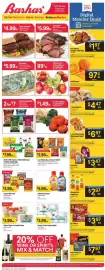 Bashas' weekly ad week 40 Page 1: General Mills Cereal €3,99, Coffee Mate Creamer €5,99