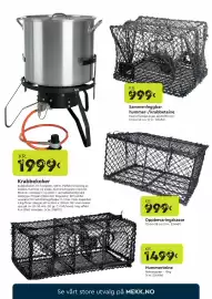 Mekk kundeavis Side 10: Krabbekoker €1.999,00, Sammenleggbart hummer-/krabbeteine €999,00