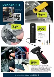 Mekk kundeavis Side 6: Dekkmerkesett €39,90, Luftkompressor Pumpe €699,00