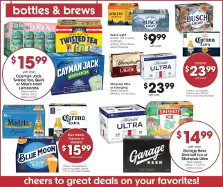 Dillons weekly ad week 40 Page 13: Michelob Ultra or Yuengling €23,99, Busch Light €9,99