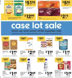 Smith's weekly ad week 40 Page 5: Kroger powdered or brown sugar €1,59, Smartway granulated sugar €2,49