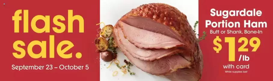 Smith's weekly ad week 40 Page 6: Sugardale portion ham €1,29