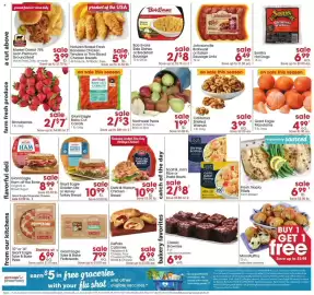 Giant Eagle weekly ad week 40 Page 2: Nature's Basket Fresh Boneless Chicken Tenders or Thin-Sliced Chicken Breasts €5,99