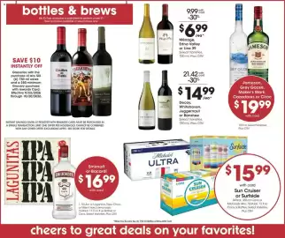 Ralphs weekly ad week 40 Page 13: Smirnoff or Bacardi €16,99, Ménage, Edna Valley or Line 39 €6,99