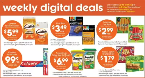 Ralphs weekly ad week 40 Page 3: Colgate Toothpaste €0,99, Goldfish Snack Crackers €5,99
