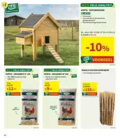 Horta folder Pagina 12: Engels kastanjehekwerk €155,00, Horta - graanmix n°104 €9,45
